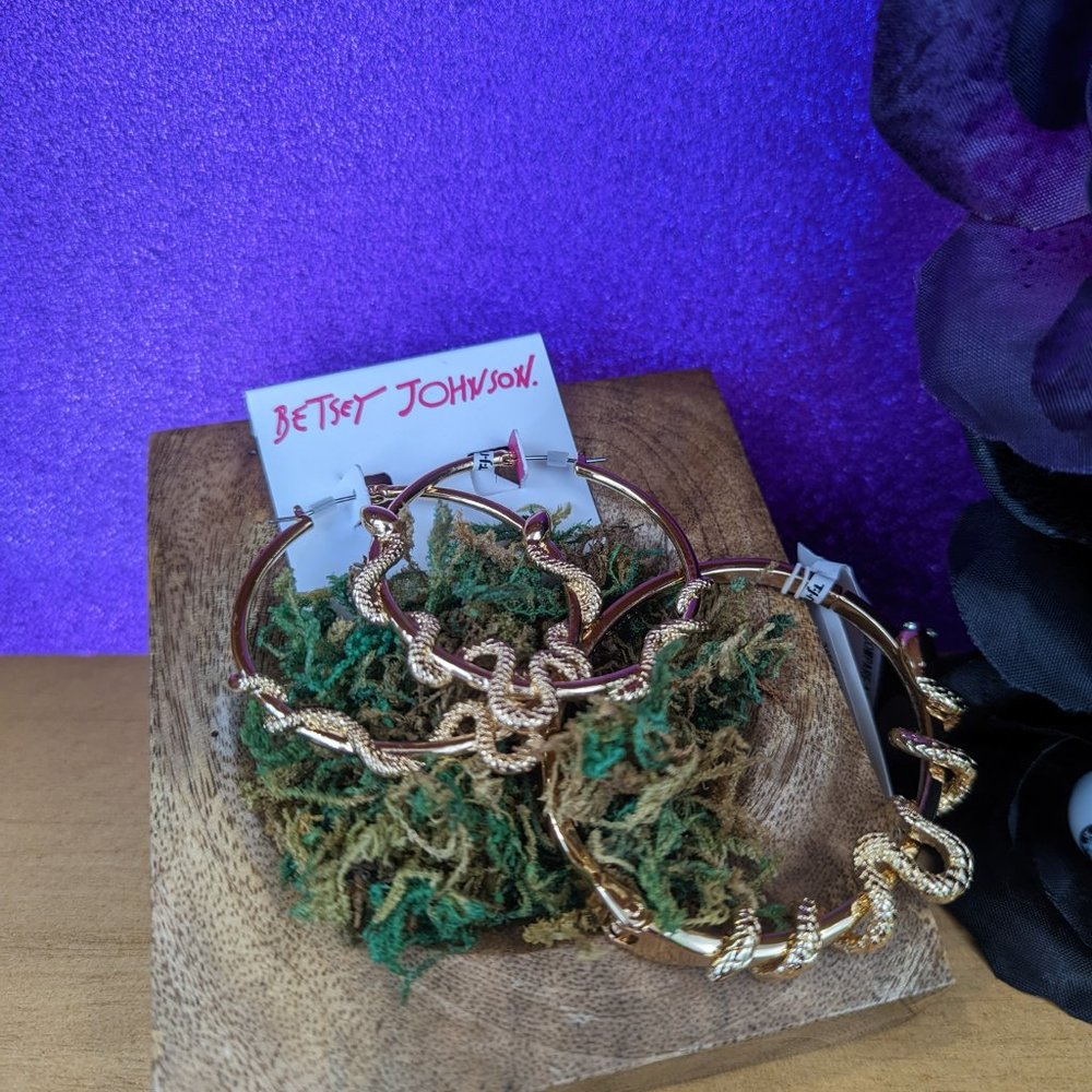 Snake Bracelet and Earring Set - Betsey Johnson